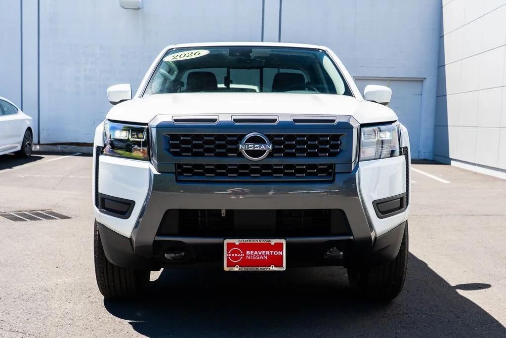 New 2026 Glacier White Nissan Crew Cab SV Long Bed image 2