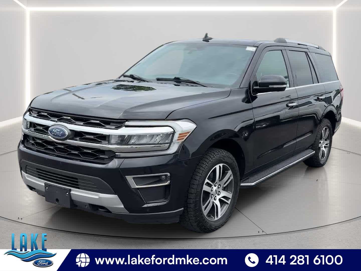 Used 2023 Agate Black Metallic Ford Limited image 3