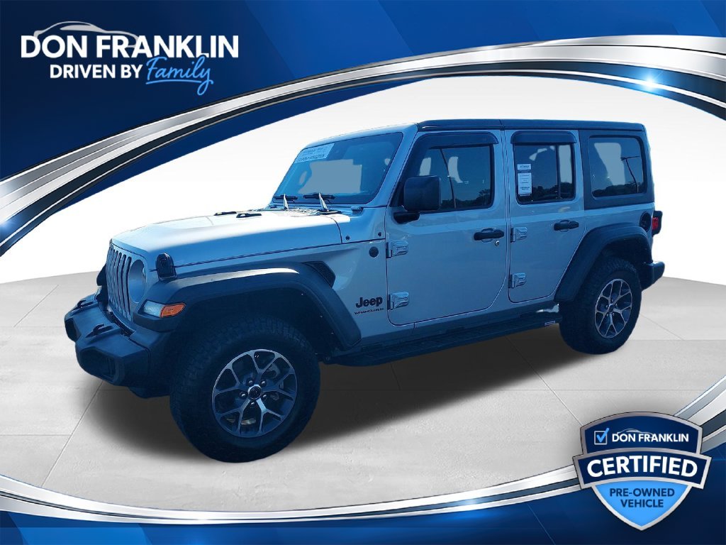 Used 2024 Silver Jeep Sport S image 1