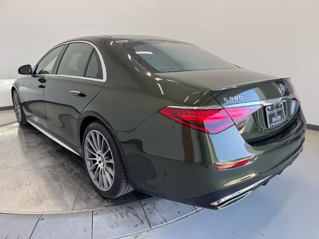Certified Used 2026 MANUFAKTUR Olive Metallic Mercedes-Benz S 580 image 9