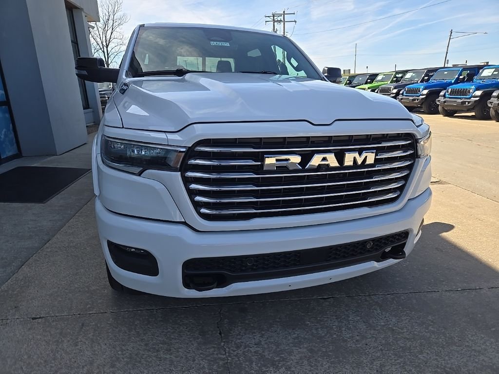 New 2026 Bright White Clear-Coat Exterior Paint RAM Laramie image 16