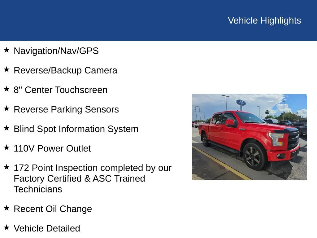 Used 2017 Race Red Ford Lariat image 11