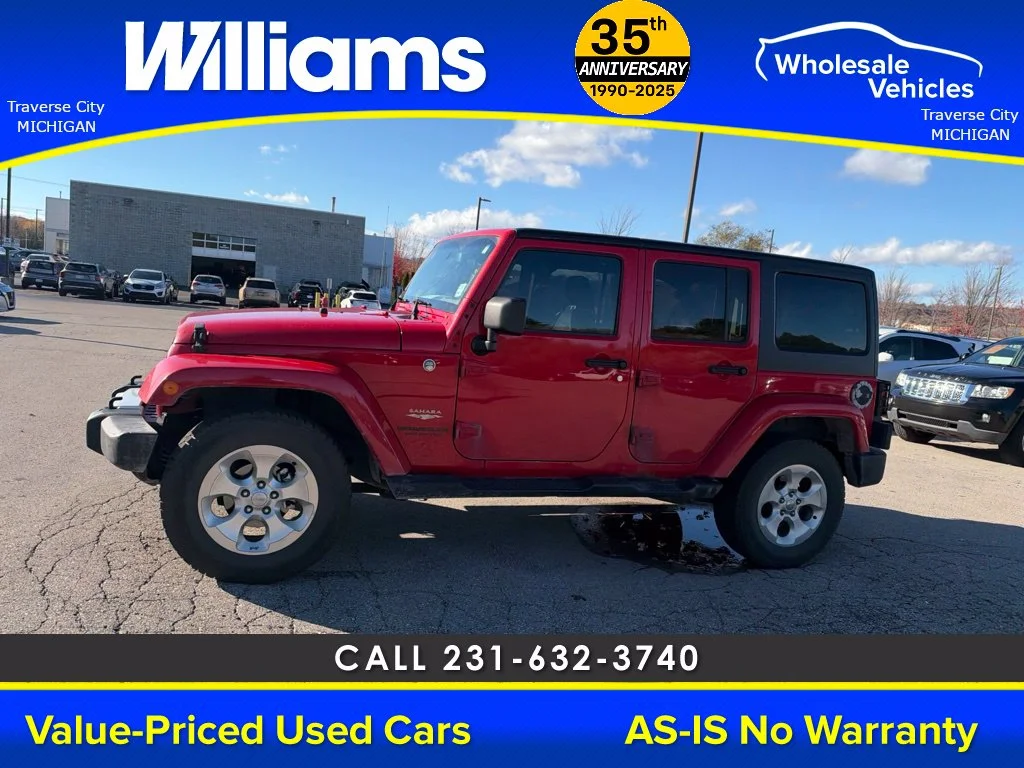 Used 2013 Flame Red Jeep Unlimited Sahara image 15