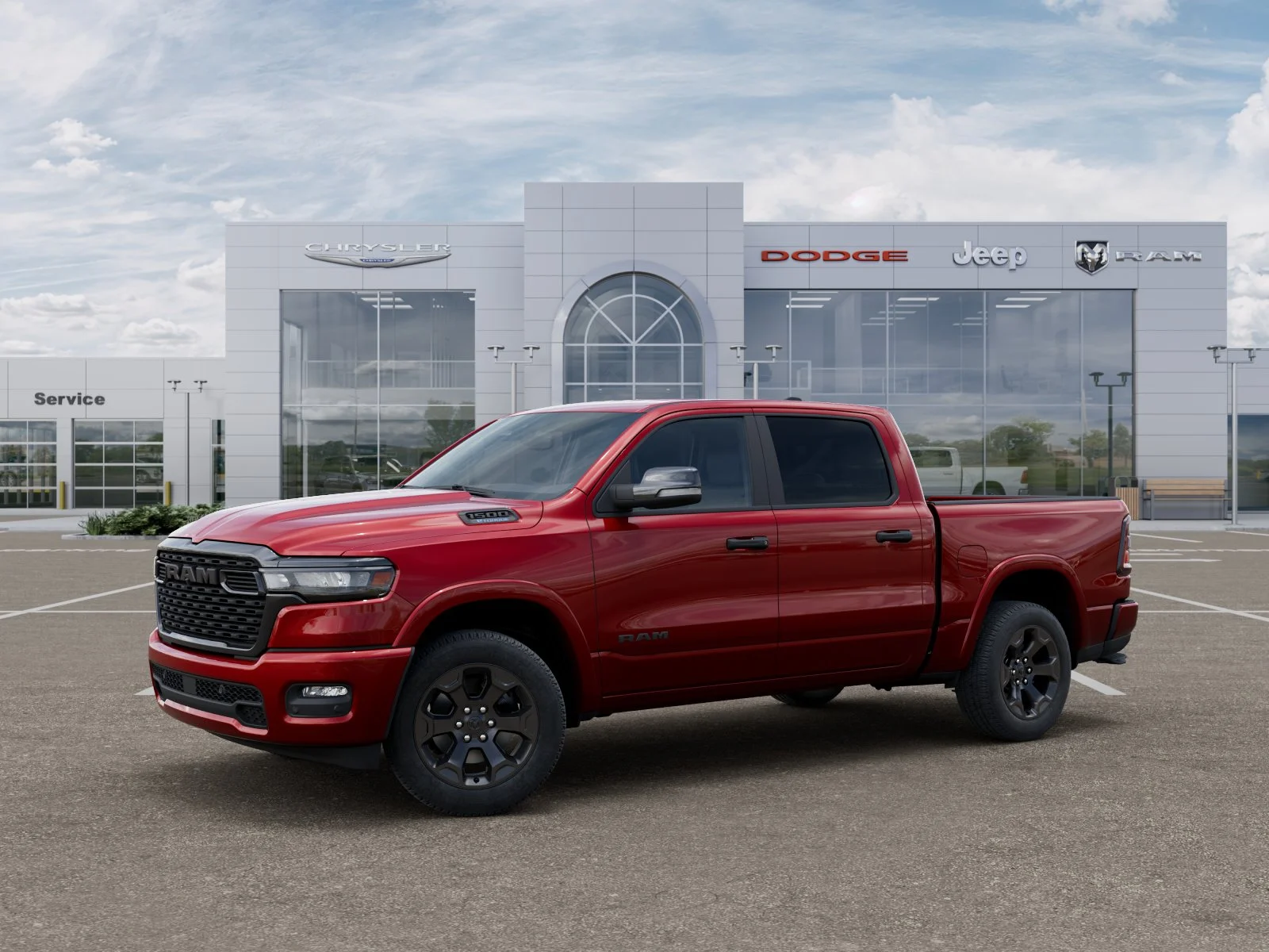 New 2026 Molten Red Pearl-Coat Exterior Paint RAM Big Horn/Lone Star image 28