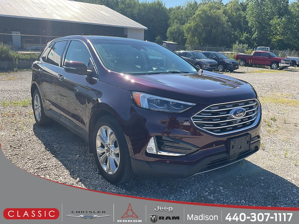 Used 2020 Burgundy Velvet Metallic Tinted Clearcoat Ford Titanium image 1