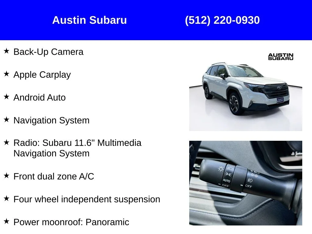 New 2026 White Subaru Premium Hybrid image 9