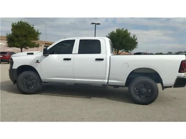 New 2025 Bright White Clear-Coat  Paint Ram TRADESMAN CREW CAB 4X4 6