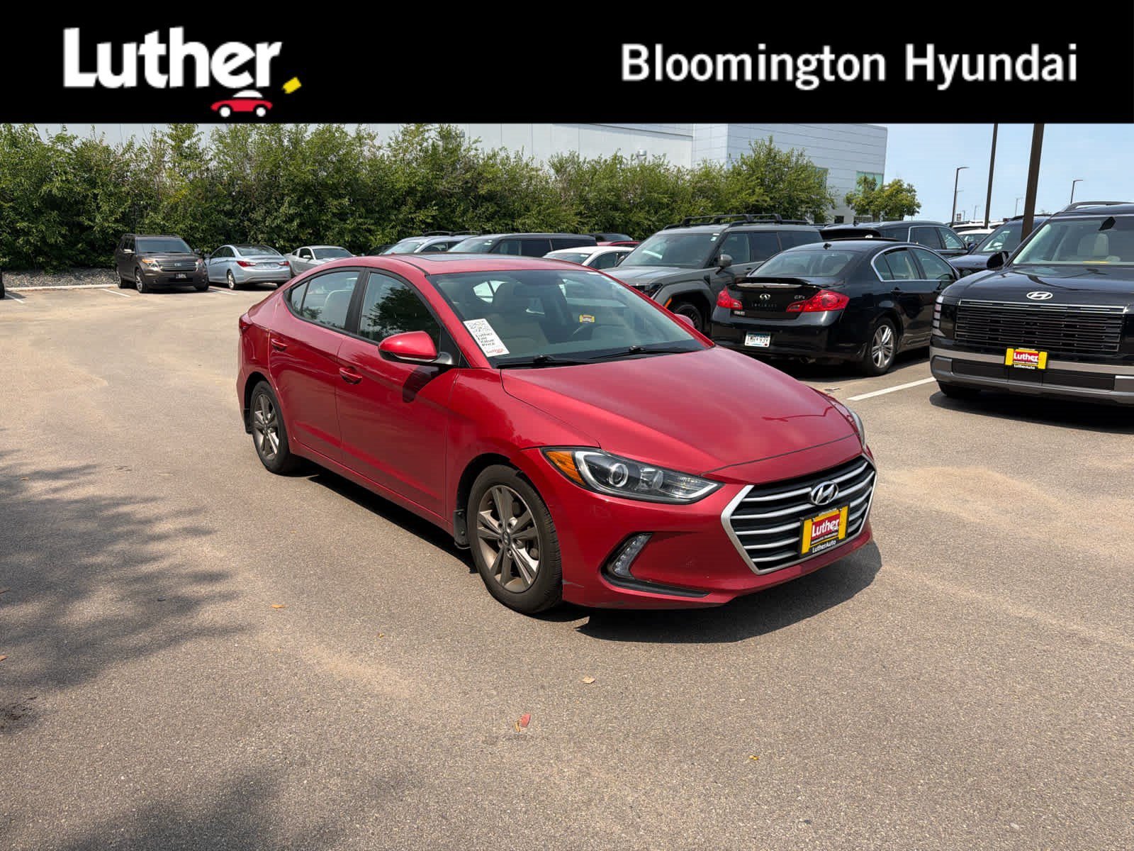 Used 2018 Scarlet Red Hyundai Value Edition image 1