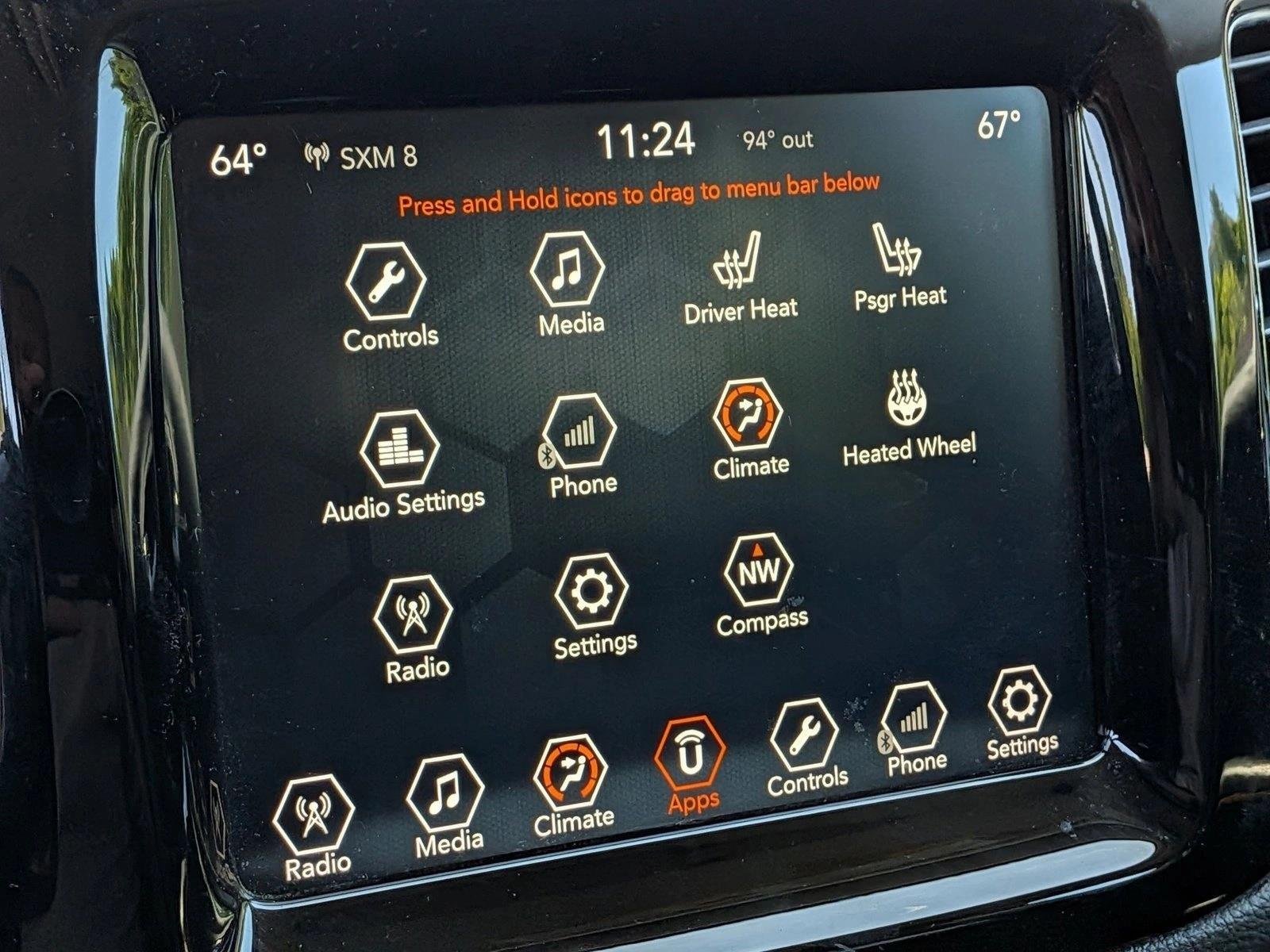 Used 2018 Granite Crystal Metallic Clearcoat Jeep Limited image 4