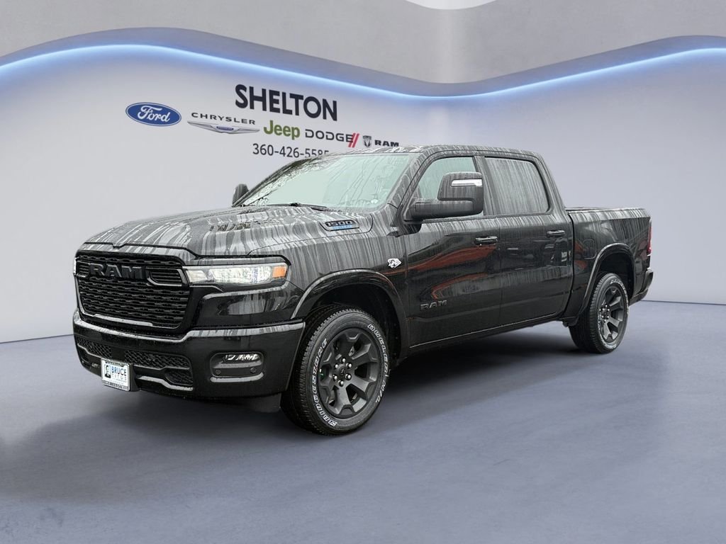 New 2026 Diamond Black Crystal Pearl-Coat Exterior Paint RAM Big Horn/Lone Star image 1