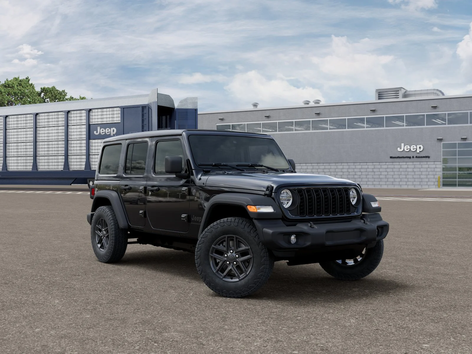 New 2026 Black Clear-Coat Exterior Paint Jeep Sport S image 3