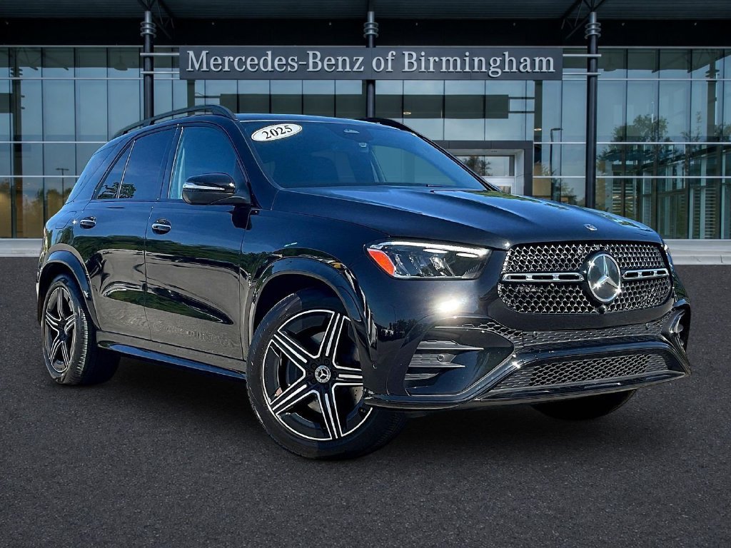 Certified Used 2025 Obsidian Black Metallic Mercedes-Benz GLE 450 image 1