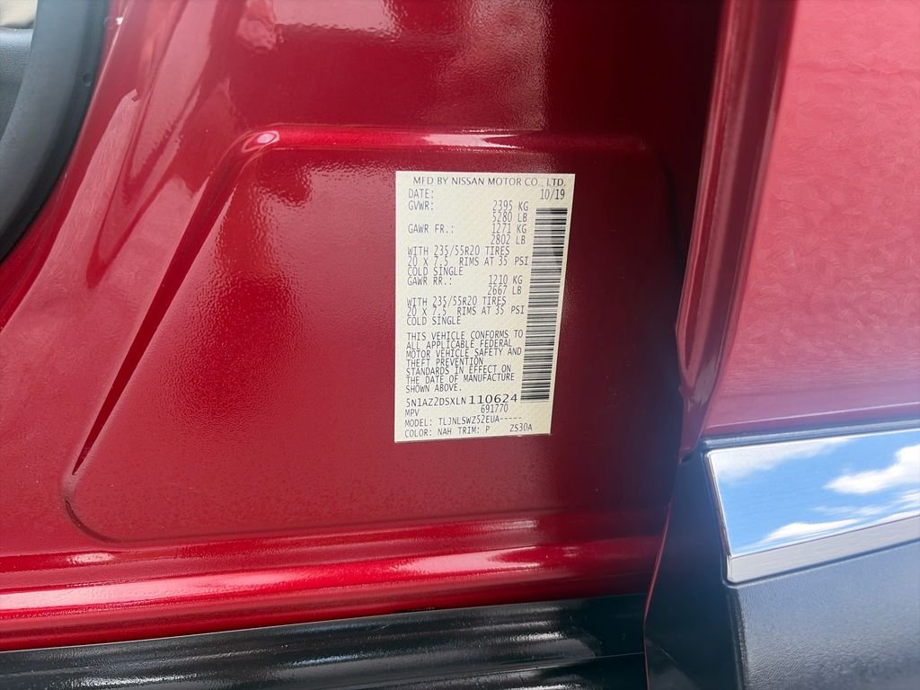 Used 2020 Cayenne Red Metallic Nissan Platinum image 31