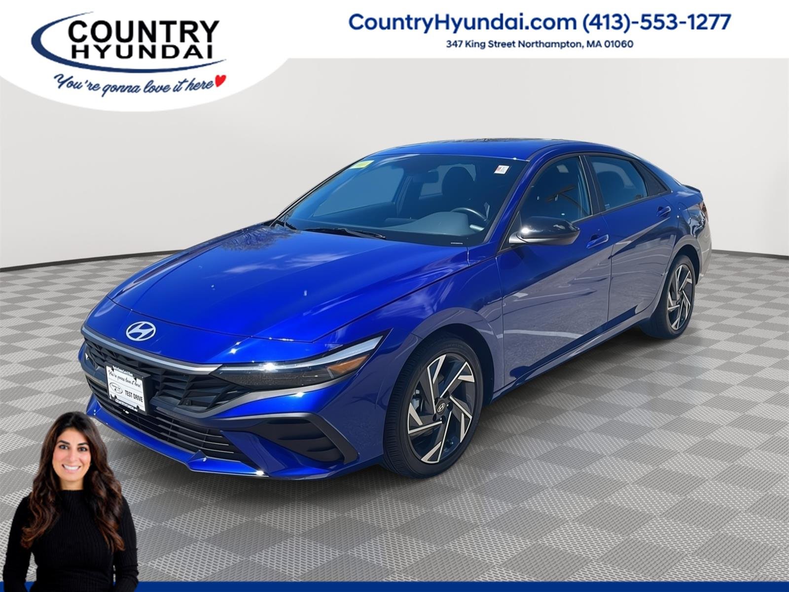 Used 2025 Intense Blue Hyundai SEL Sport image 1