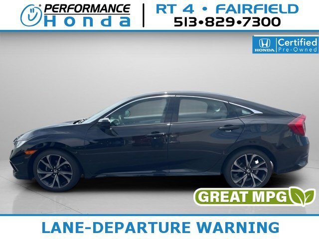 Certified Used 2020 Crystal Black Pearl Honda Sport image 1