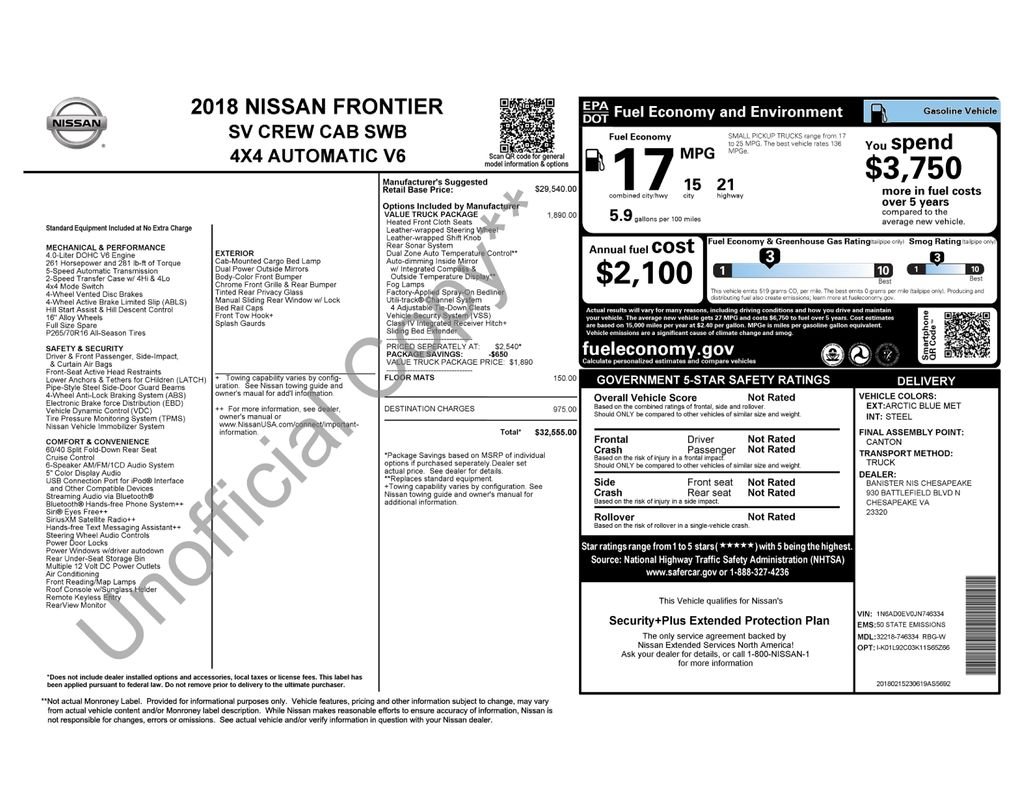 Used 2018 Blue Nissan SV image 2