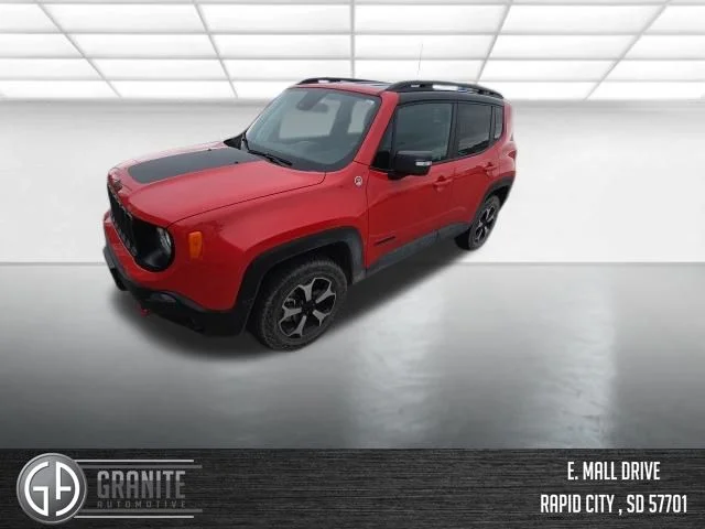 Used 2021 Red Jeep Trailhawk image 1