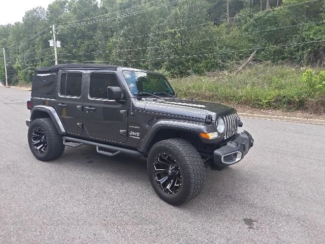 Used 2018 Gray Jeep Unlimited Sahara image 1