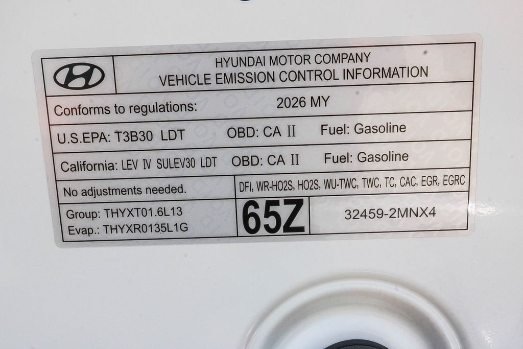 New 2026 White Hyundai SEL image 26