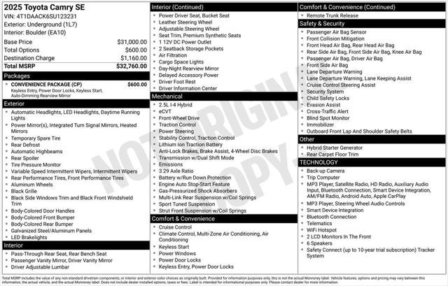 Certified Used 2025 UNDERGROUND Toyota  image 2