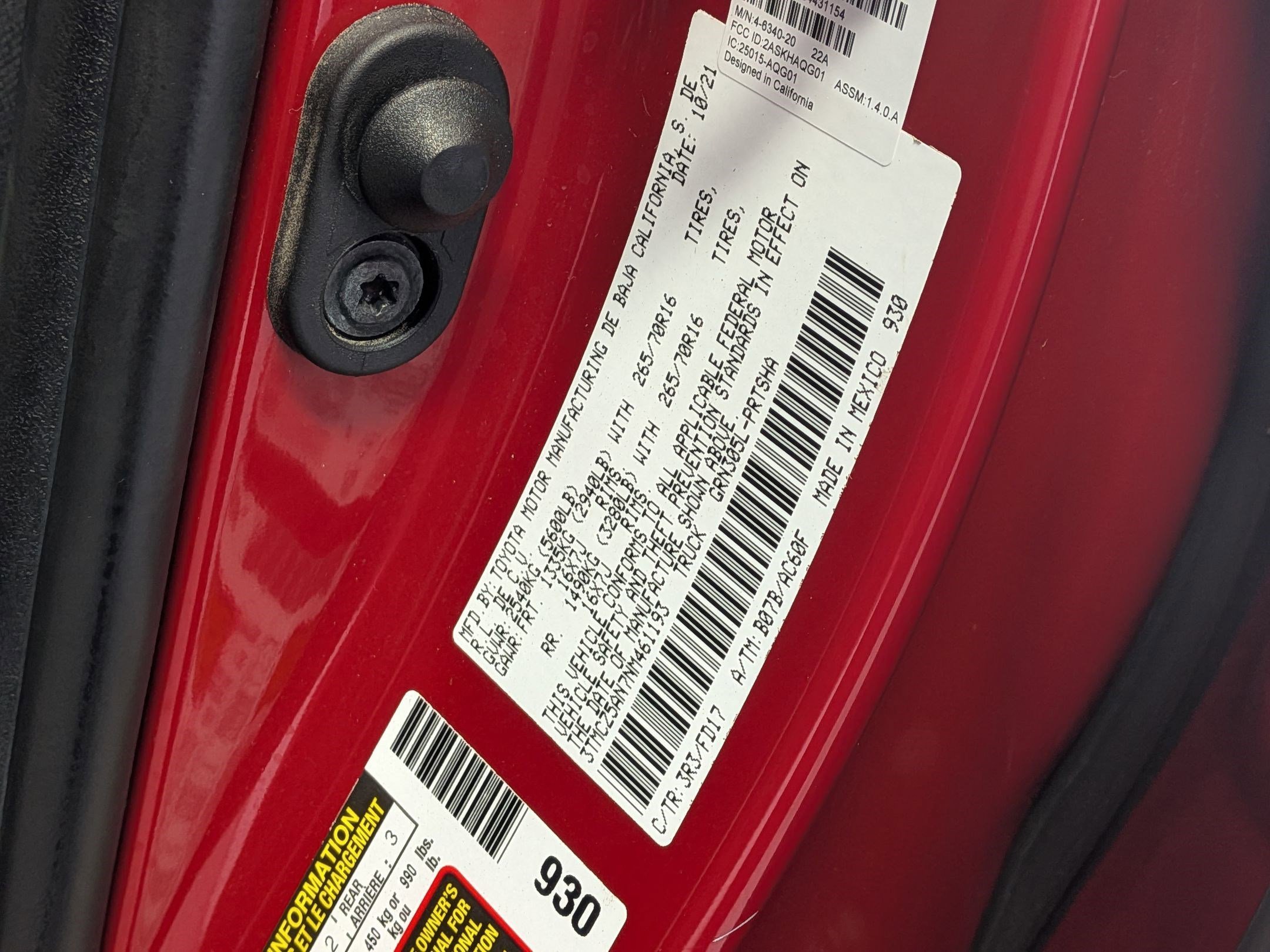 Used 2022 Barcelona Red Metallic Toyota SR image 33