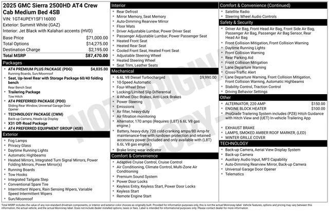 Used 2025 Summit White GMC AT4 image 39