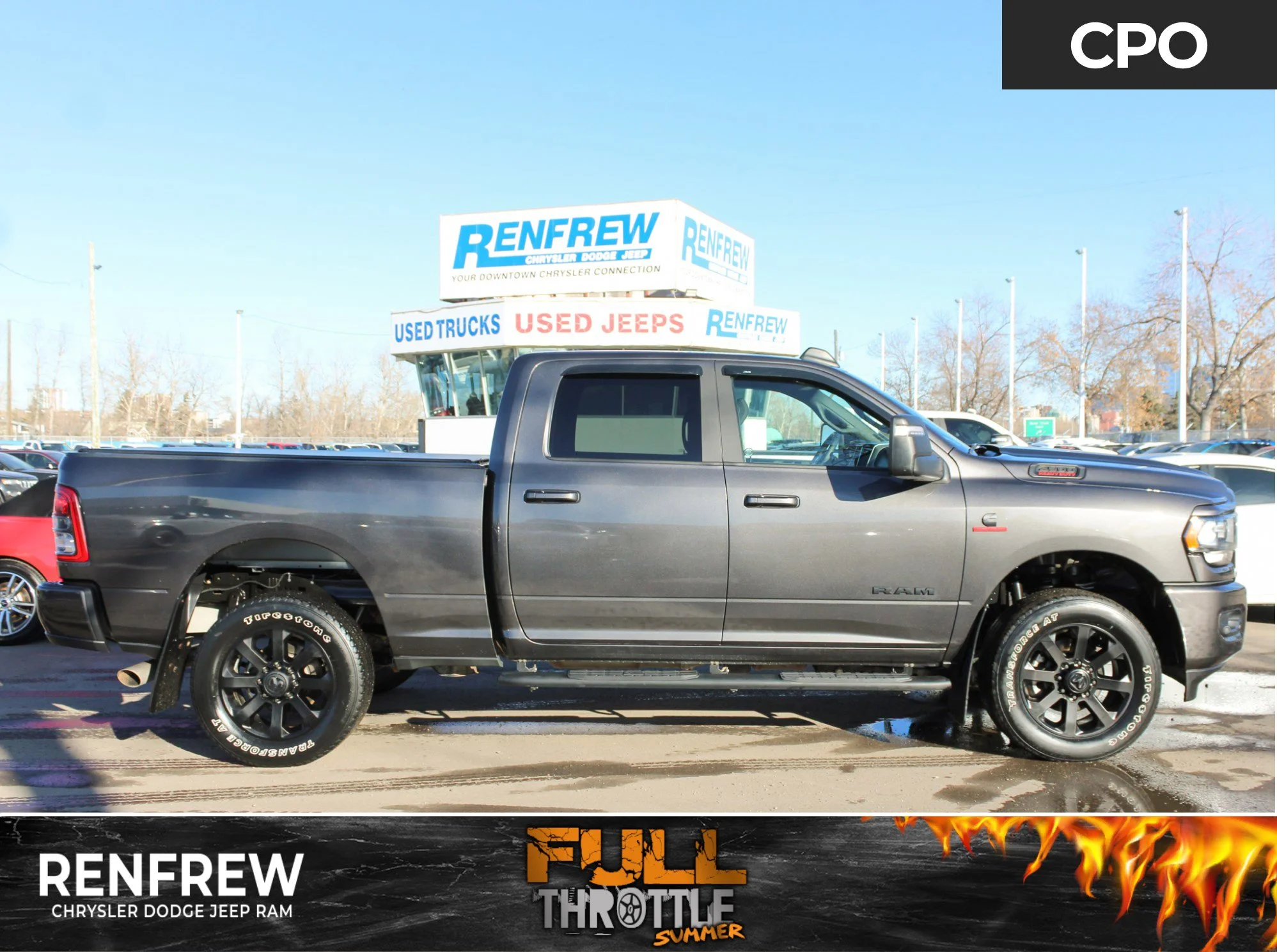 Certified Used 2024 Grey RAM Big Horn * No Accidents | Cummins Diesel | Night Edition | Apple CarPlay | Tonneau Cover | Alpine image 1