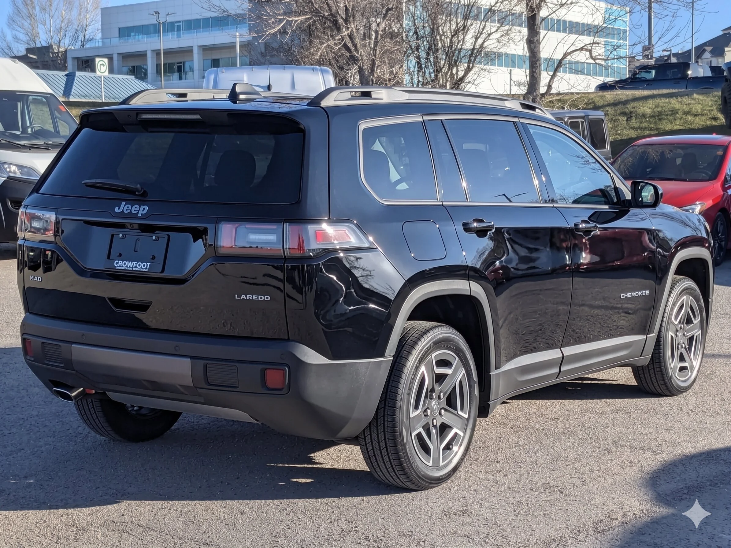 New 2026 Black Jeep Laredo - - Pkg 23F  - Mopar Protect Pkg  - Compact Spare  - 1.6L Turbo Hybrid  & More image 8