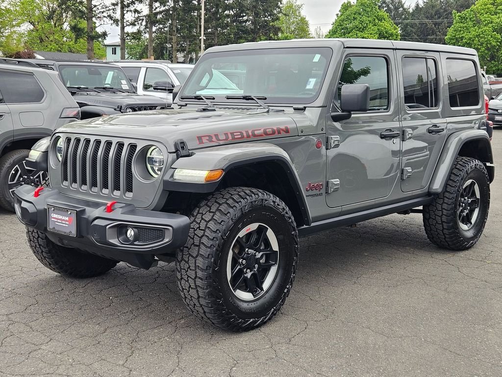 Certified Used 2020 Gray Clearcoat Jeep Unlimited Rubicon image 3
