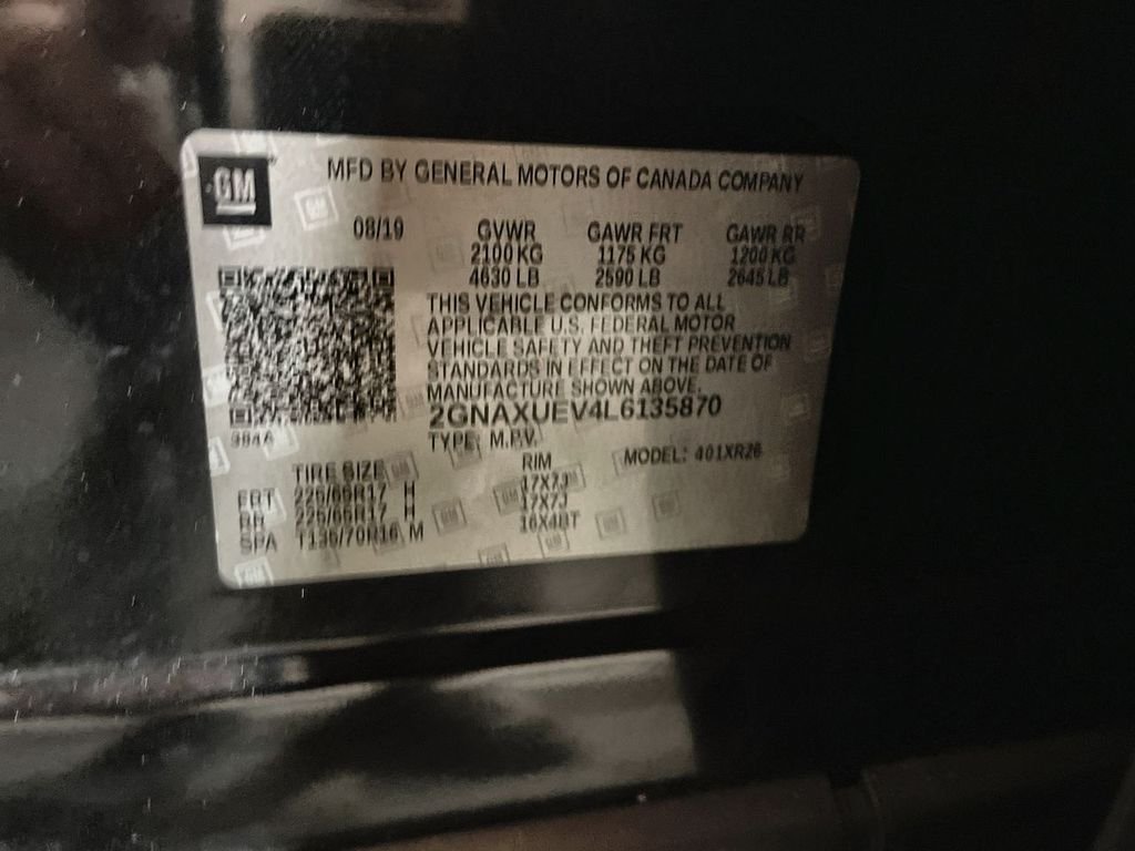 Used 2020 MOSAIC BLACK METALLIC Chevrolet LT image 68