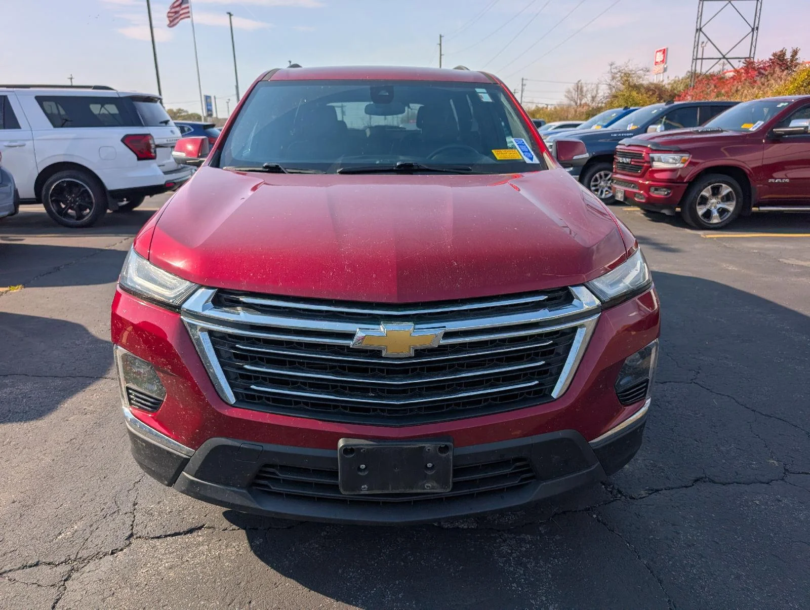 Used 2023 Radiant Red Tintcoat Chevrolet LT Leather image 2