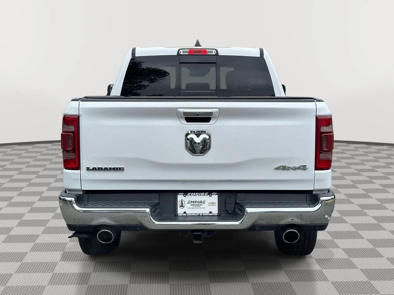 Used 2021 Bright White Clearcoat RAM Laramie Crew Cab 4x4 57