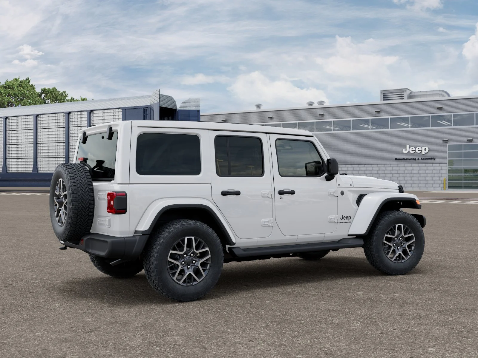 New 2027 Bright White Clearcoat Jeep Sahara image 2