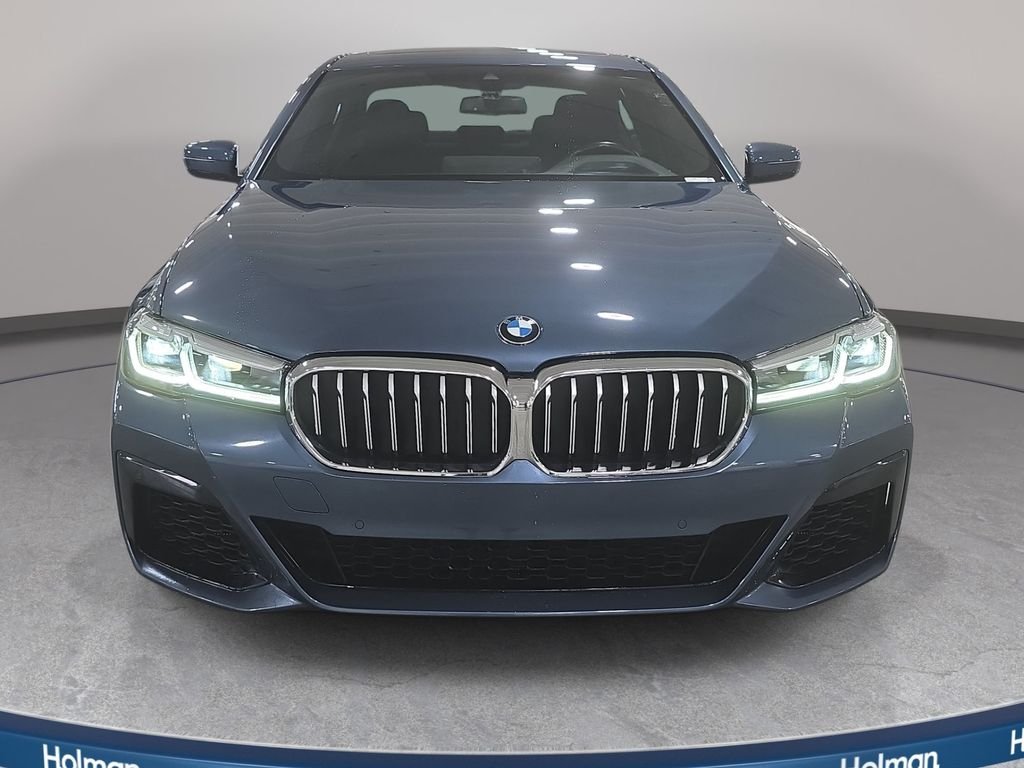 Certified Used 2023 Arctic Race Blue metallic BMW 540i image 2