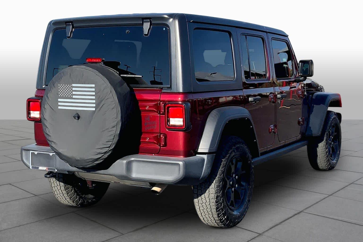 Used 2021 Snazzberry Pearlcoat Jeep Unlimited Willys Sport image 13