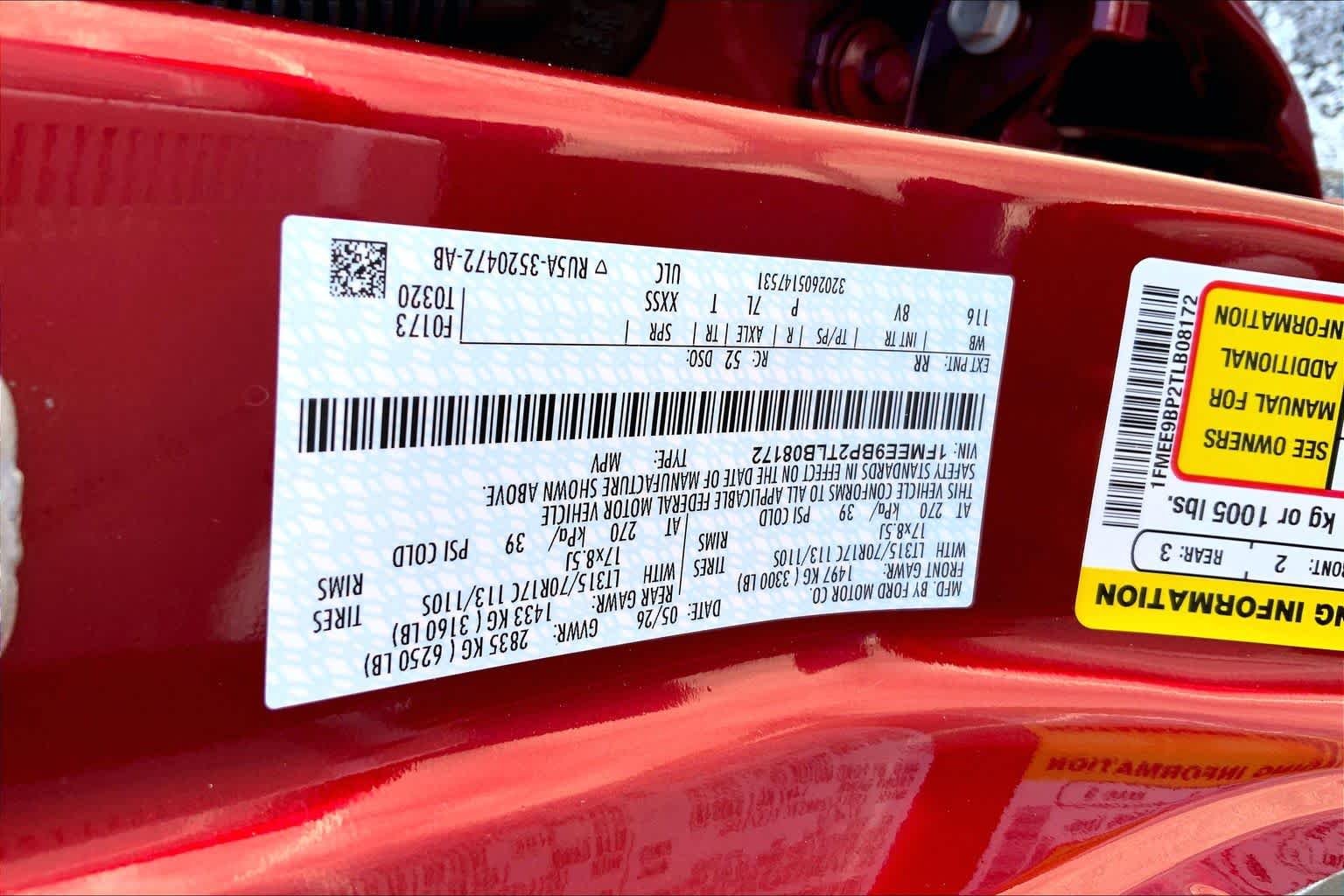 New 2026 Ruby Red Metallic Tinted Clearcoat Ford Badlands® image 18