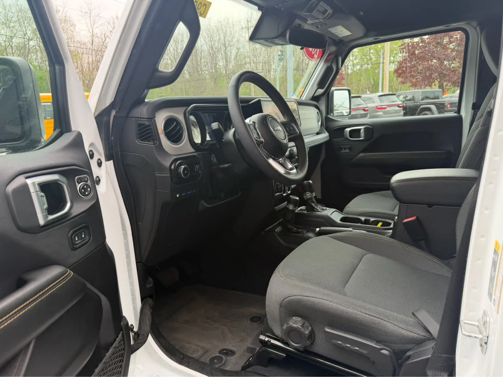 Used 2024 Bright White Clearcoat Jeep Sahara image 13