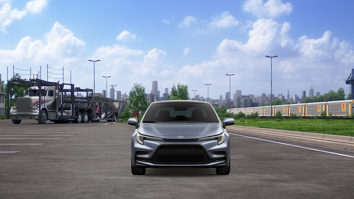 New 2026 Celestite with Midnight Black Metallic roof Toyota XSE image 17