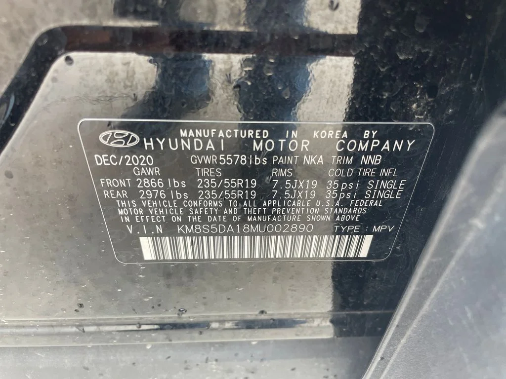 Used 2021 Black Hyundai Limited image 30