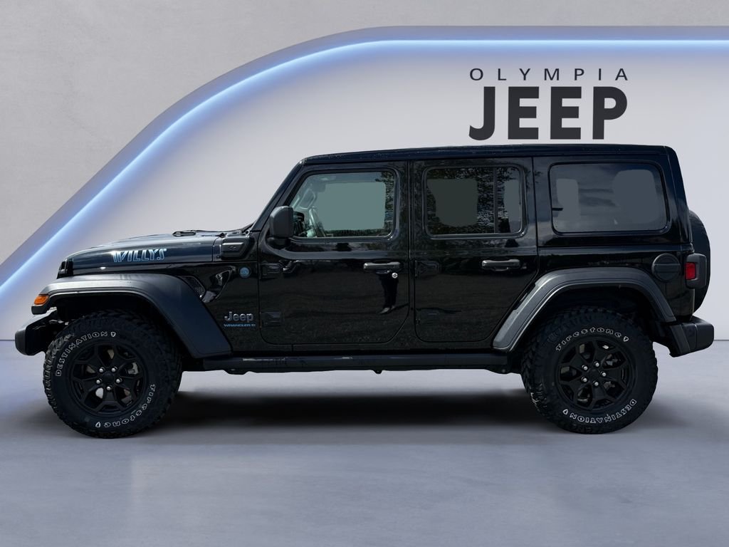 Used 2023 Jeep Wrangler 4xe Willys 4XE with VIN 1C4JJXN68PW592794 for sale in Olympia, WA
