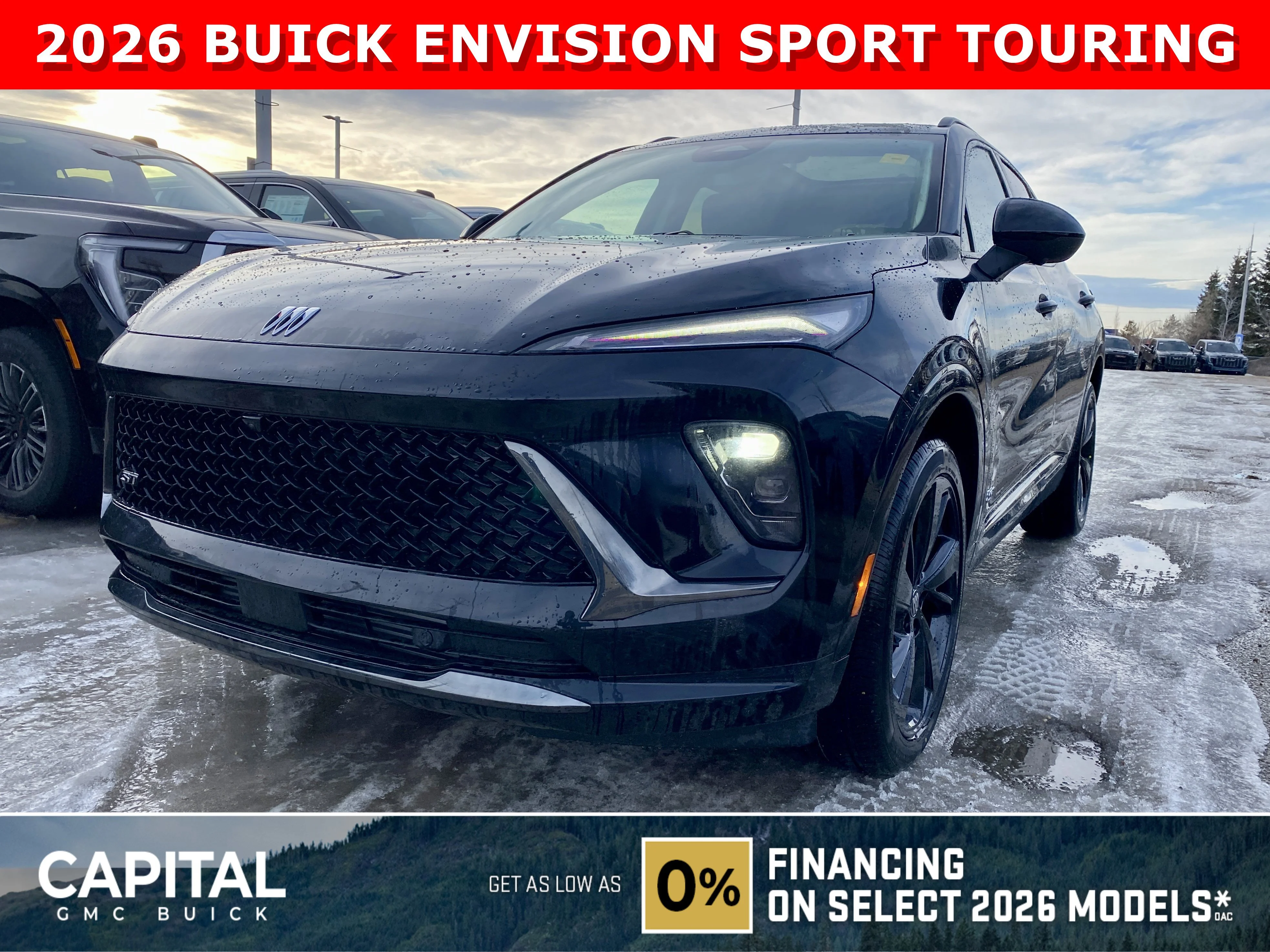 New 2026 EBONY TWILIGHT METALLIC Buick Sport Touring image 1