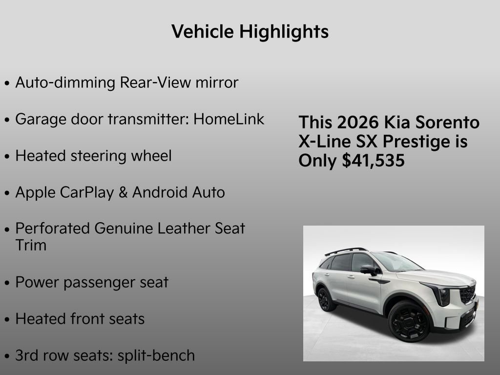 2026 Kia Sorento X-Line SX Prestige - Photo 33