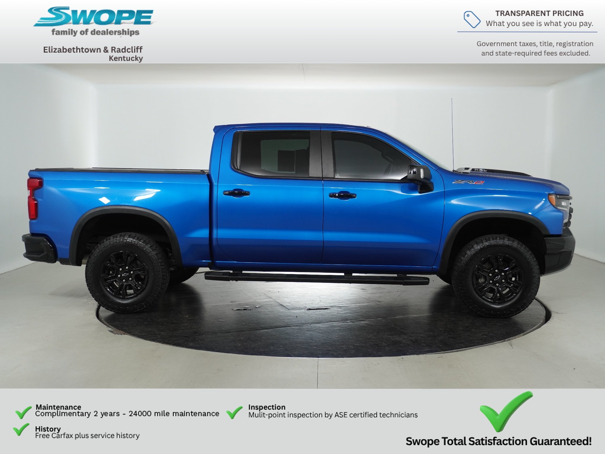 Used 2022 Glacier Blue Metallic Chevrolet ZR2 image 2