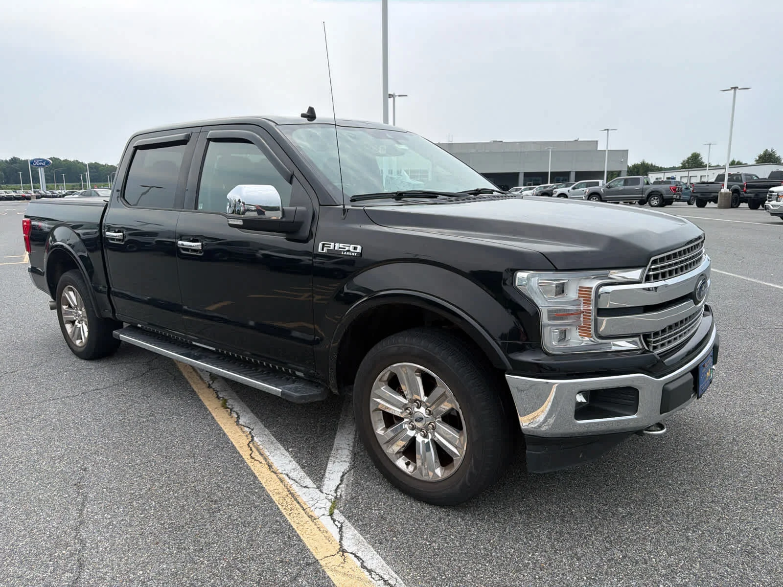 Used 2018 Shadow Black Ford LARIAT image 3