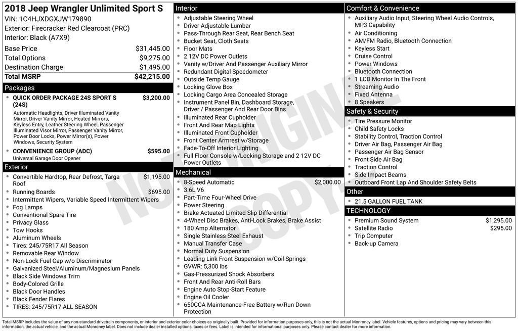 2018 Jeep All-New Wrangler Unlimited Sport S - Photo 7