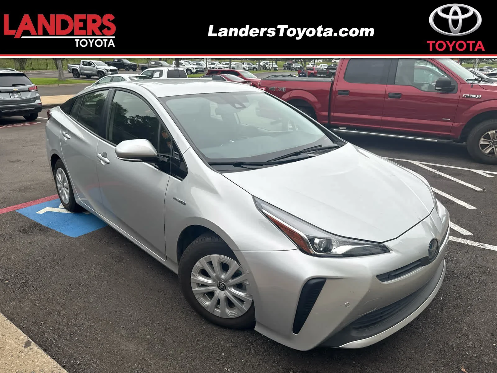 Used 2019 Classic Silver Metallic Toyota LE image 1