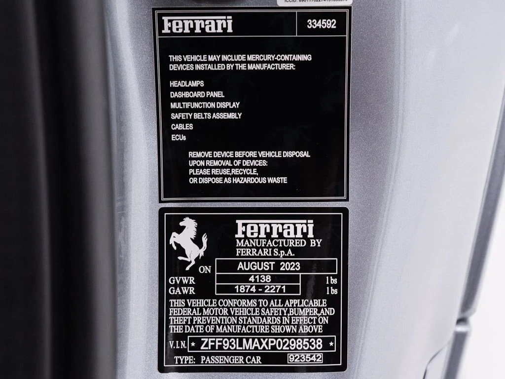 Used 2023 Grigio Titanio Metallic Ferrari  image 56