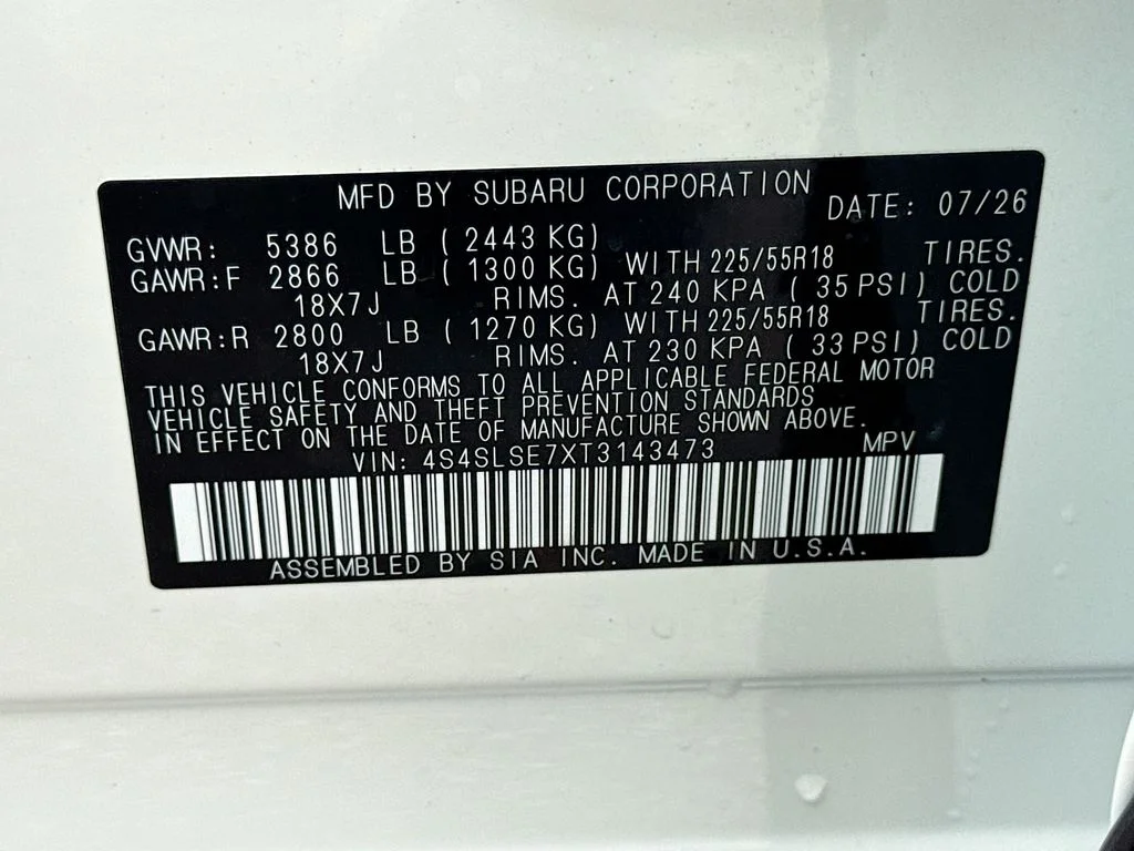 New 2026 White Subaru Premium Hybrid image 45