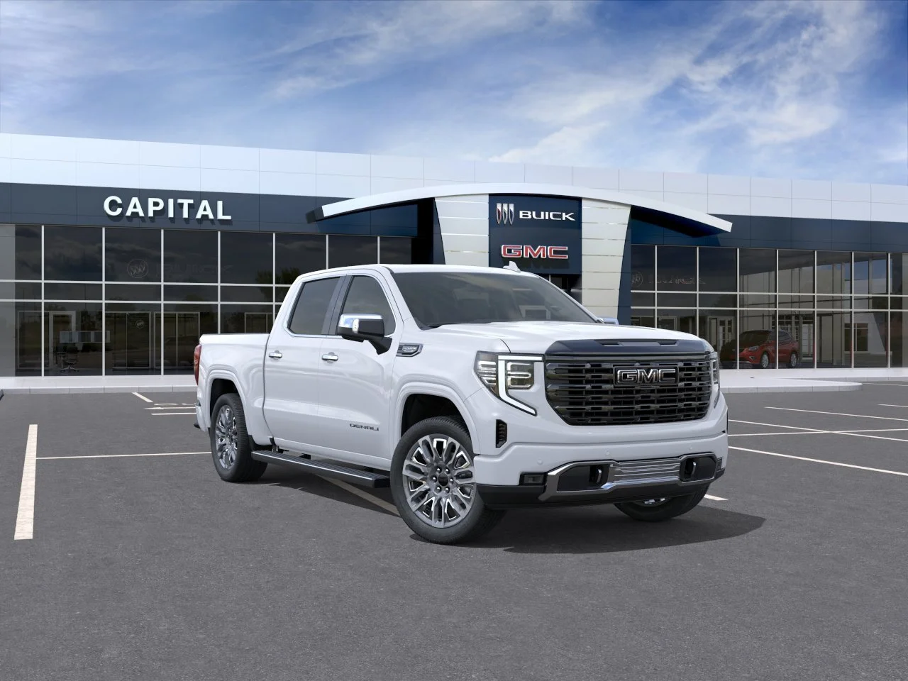 New 2026 GLACIER WHITE TRICOAT GMC Denali Ultimate image 2