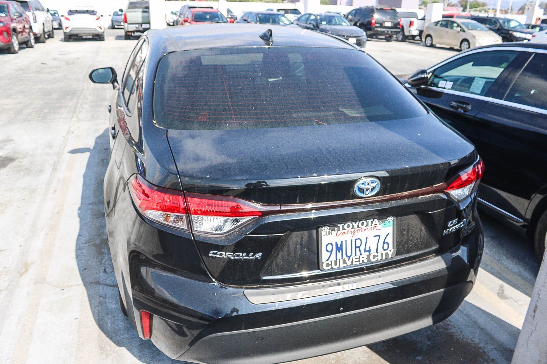 Used 2024 Midnight Black Metallic Toyota Hybrid LE image 12